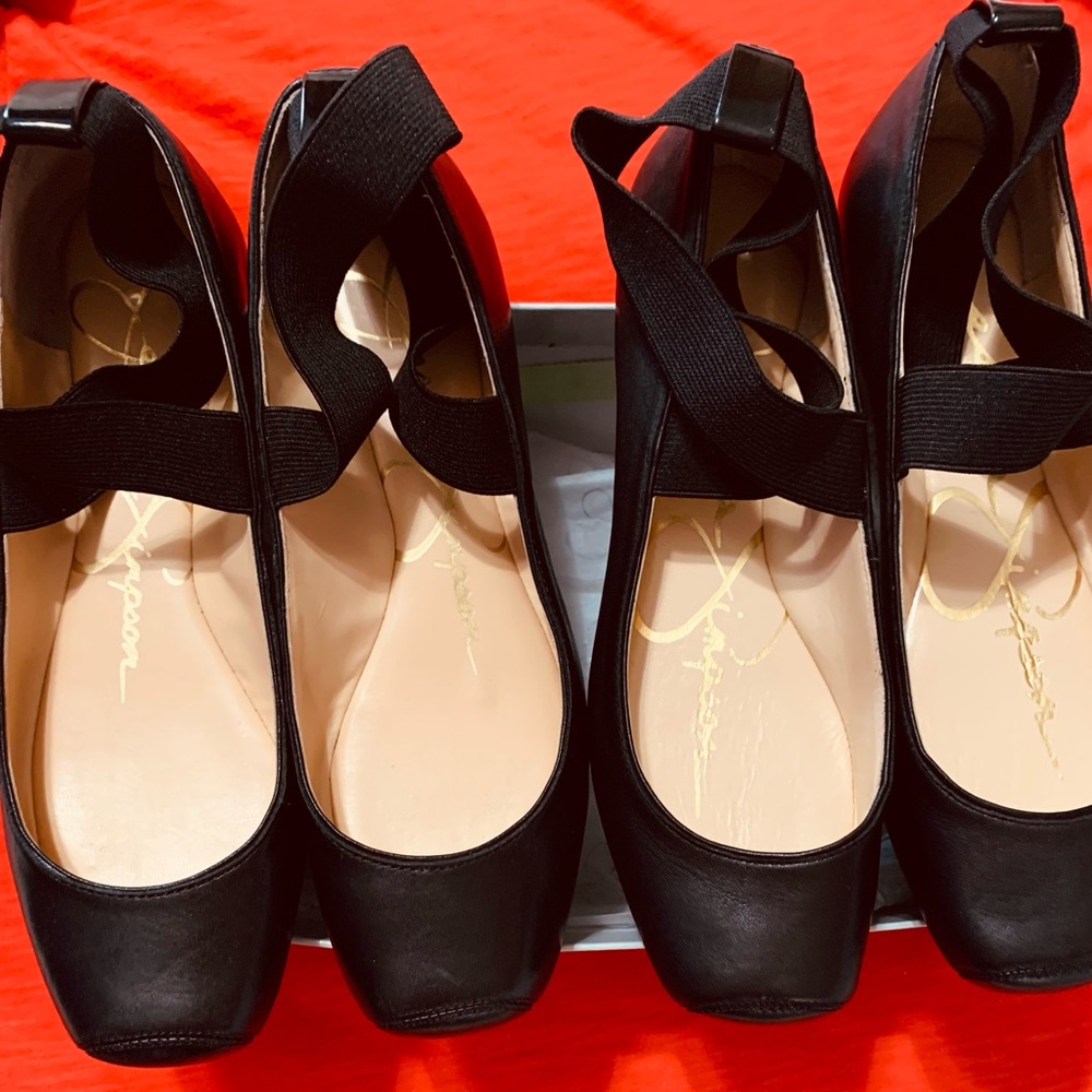 Jessica Simpson ballerina black flats